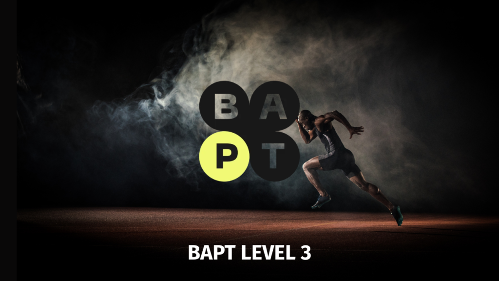 BAPT level 3banner met logo en branding van Bapt Be (Sandbox)